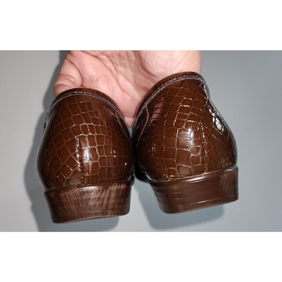 SAS TRIPAD Comfort Foot Bed Loafer Women Shoe 10.5 Slim Brown Simplify Croc - Picture 7 of 7